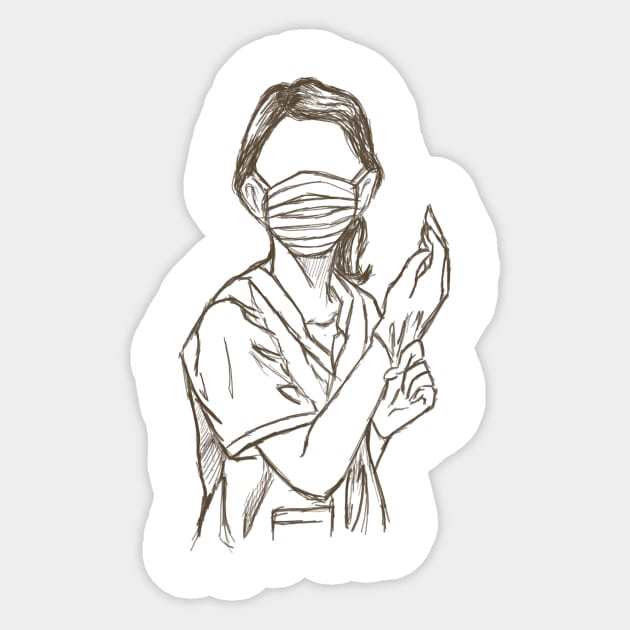 Health worker Sticker by Akial